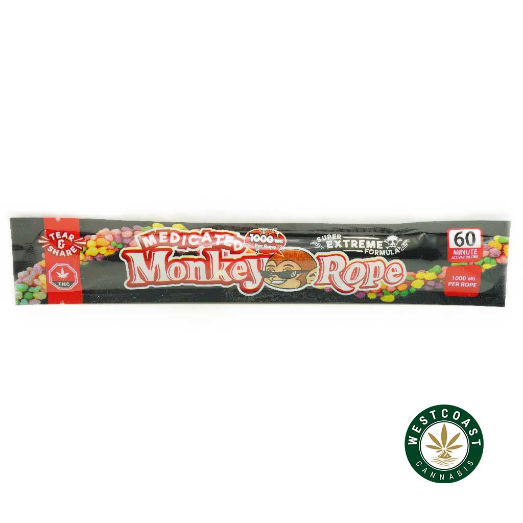 Buy Laughing Monkey Monkey Rope 1000mg THC at Wccannabis Online Shop