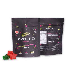 Buy Apollo Edibles - Key Lime/Fruit Punch Shooting Stars 300mg THC Indica at Wccannabis Online Shop