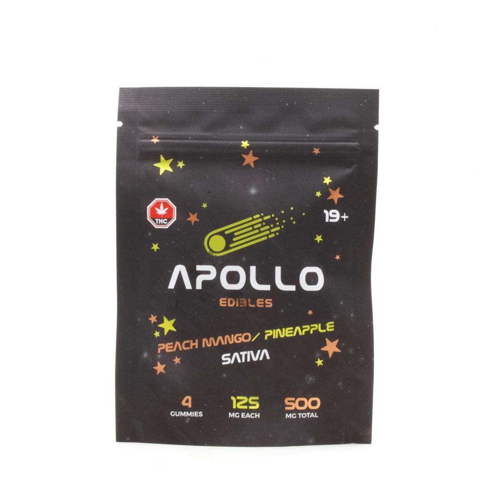 buy apollo's candies edibles 500mg peach mango pineapple flavours online in canada. order thc edibles from best online dispensary to buy weed online in canada.