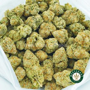 photo of strawberry cough weed buds for sale online west coast cannabis. buy strawberry cough weed online.