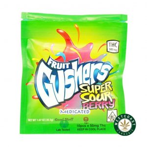 Buy Fruit Gushers Super Sour Berry 500MG TH at Wccannabis Online Store