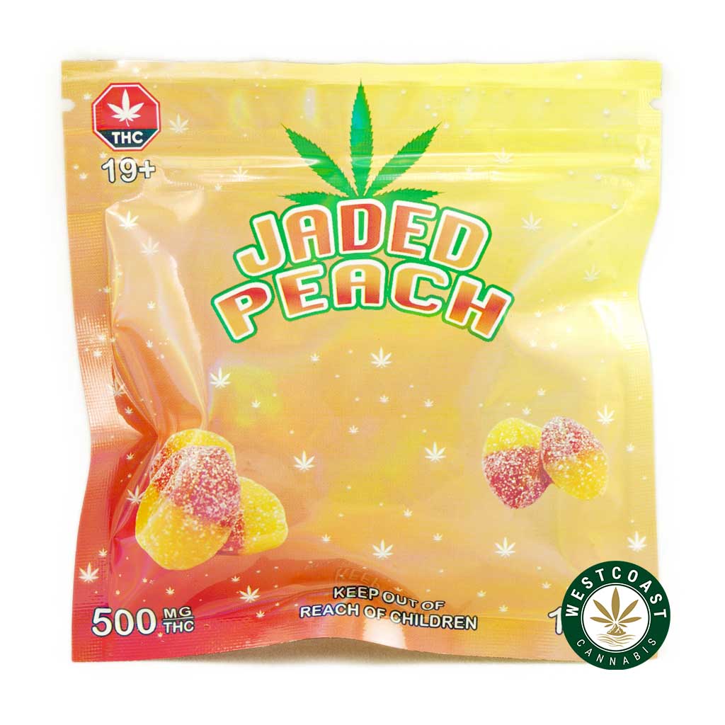 Buy Jaded Peach 500MG THC 10 Pieceat Wccannabis Online Store