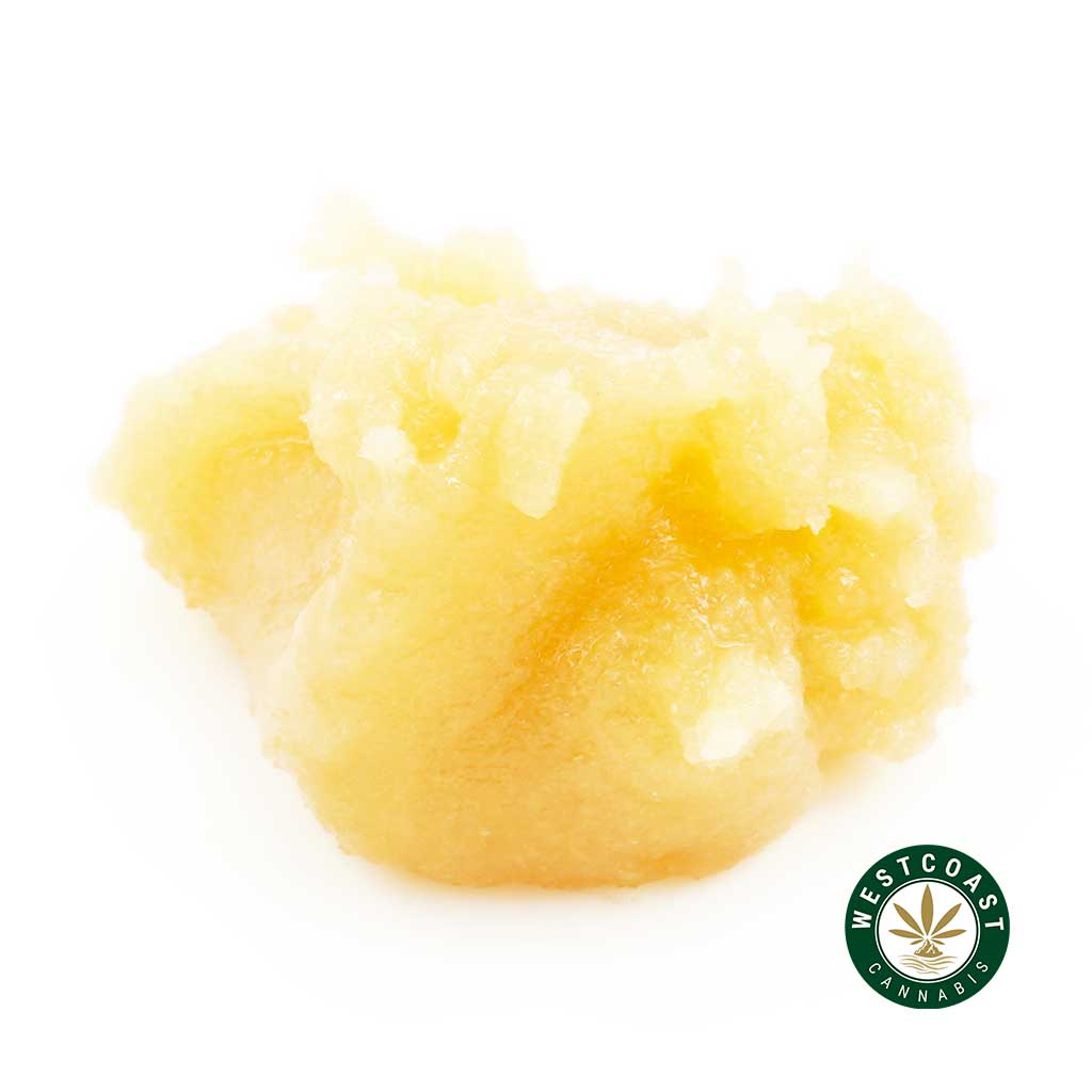 close up photo of live resin bubba kush for sale at west coast cannabis. Buy weed online.