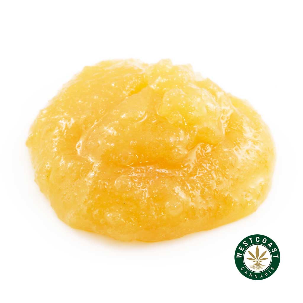 Indica live resin strawberry banana strain weed concentrate for sale online from pot shop weed dispensary wccannabis BC cannabis.