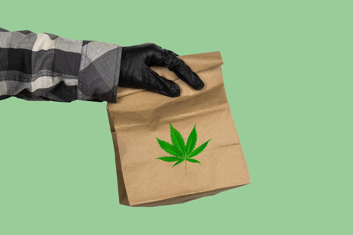 weed delivery bag for weed delivery in canada