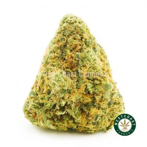 Photo of Strawberry Lemonade strain cannabis popcorn bud. Buy weed here. Order weed online. mail order marijuana.