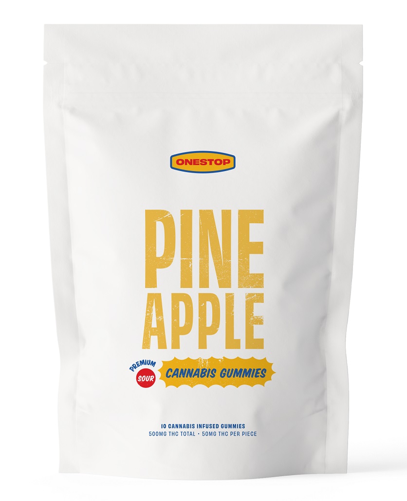 Buy weed gummies online in Canada. Pineapple flavour pot gummies online in Canada.