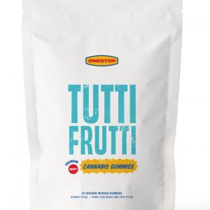 Buy weed gummies online in Canada. Tutti Frutti flavour THC gummies online in Canada. weed gummies. marijuana gummies.