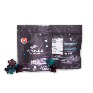 Buy Apollo Edibles - Grape/Blue Raspberry Shooting Stars 1000mg THC Indica at Wccannabis Online Shop