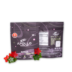 Buy Apollo Edibles - Watermelon/Green Apple Shooting Stars 1000mg THC Sativa at Wccannabis Online Shop