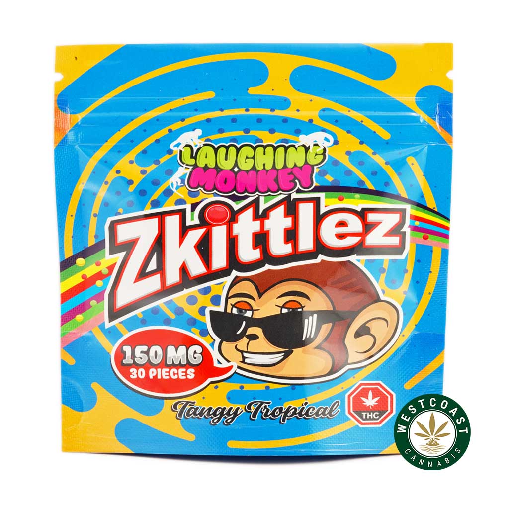 Buy Laughing Monkey - Tangy Tropical Zkittlez 150mg THC at Wccannabis Online Shop