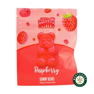 Buy Get Wrecked Edibles - Raspberry Gummy Bears 150mg THC at Wccannabis Online Shop