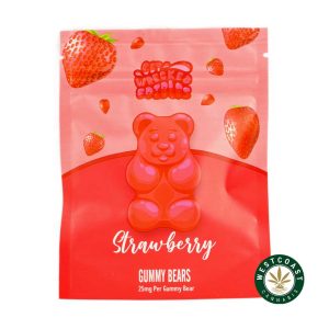 Buy Get Wrecked Edibles - Strawberry Gummy Bears 150mg THC at Wccannabis Online Shop