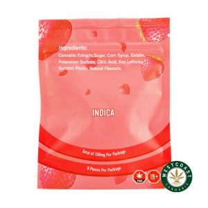 Buy Get Wrecked Edibles - Strawberry Gummy Bears 150mg THC at Wccannabis Online Shop