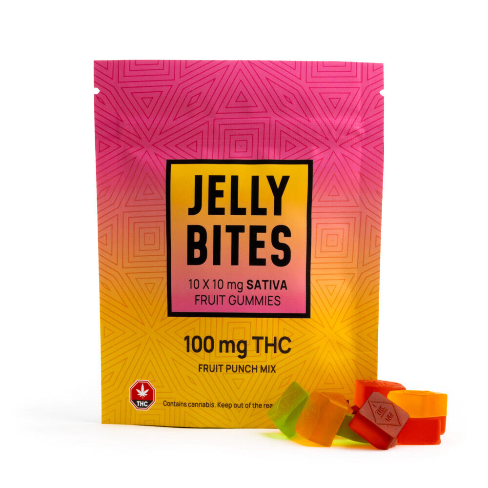 Buy Jelly Bites - Fruit Punch 100mg (Sativa) at Wccannabis Online Shop