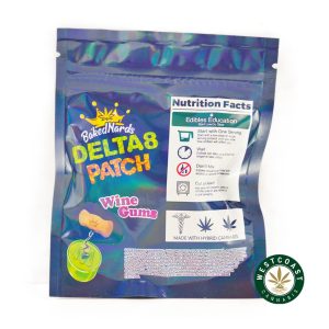 Buy Baked Nards - Delta 8 Patch Wine Gums 500mg THC at Wccannabis Online Shop