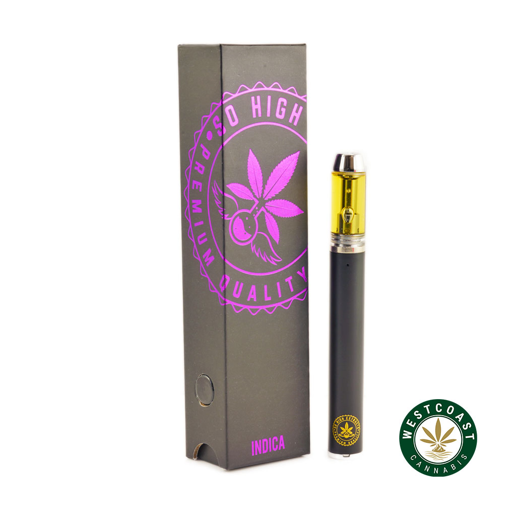 So High Extracts Disposable Pen - Bubba Kush 1ML (Indica) at Wccannabis Online Store