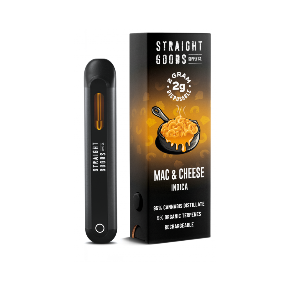 Buy Straight Goods - Mac & Cheese 2G Disposable Pen (Indica) at Wccannabis Online Shop