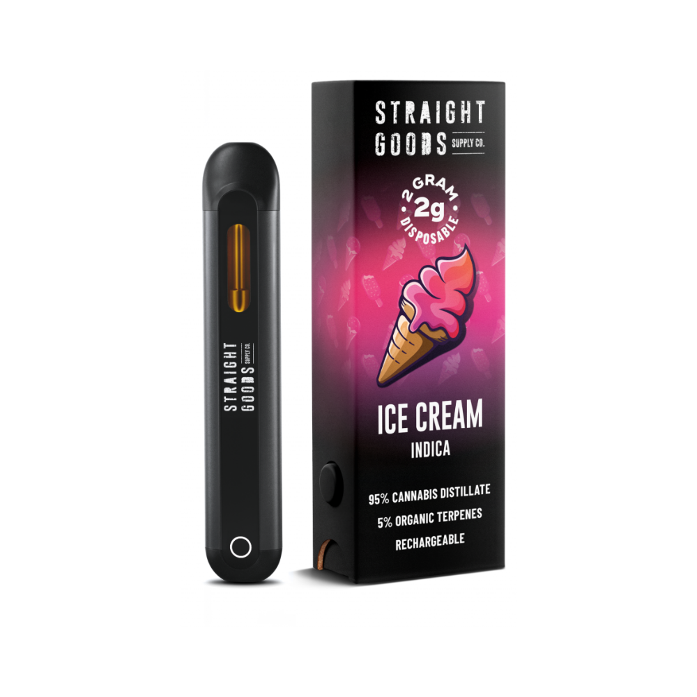 Buy Straight Goods - Ice Cream 2G Disposable Pen (Indica) at Wccannabis Online Shop