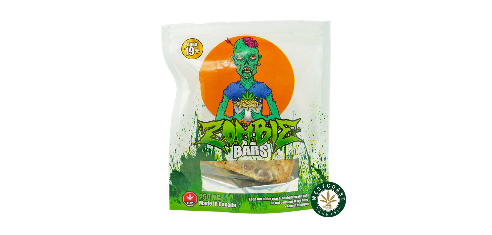 #5 Illuminati Infusions Zombie Bars 250mg THC. edibles canada. weed edibles. marijuana edibles canada.