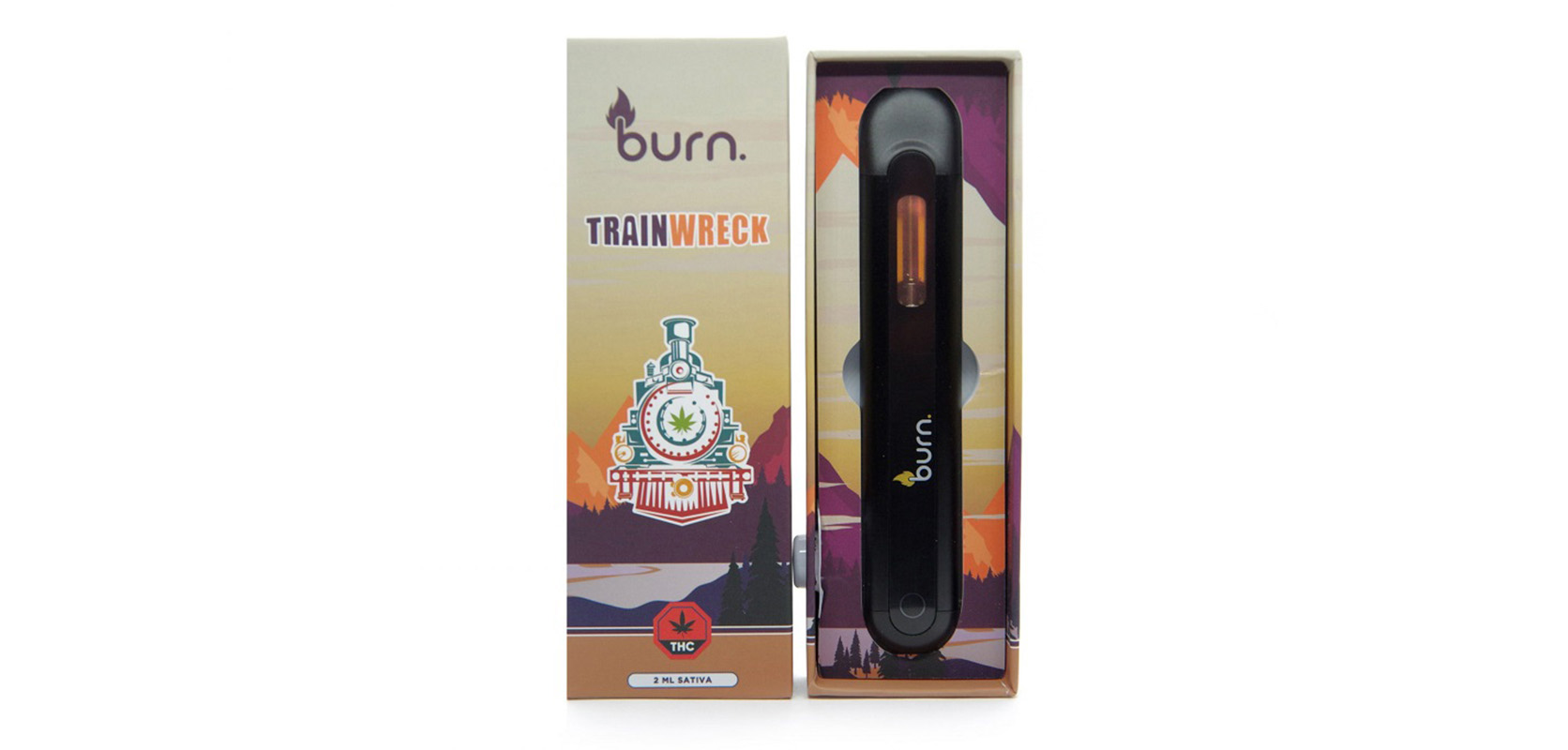 Burn Extracts Train Wreck Disposable Vape Pen and weed vapes from West Coast Cannabis dispensary for weed online Canada. Buy weeds online.