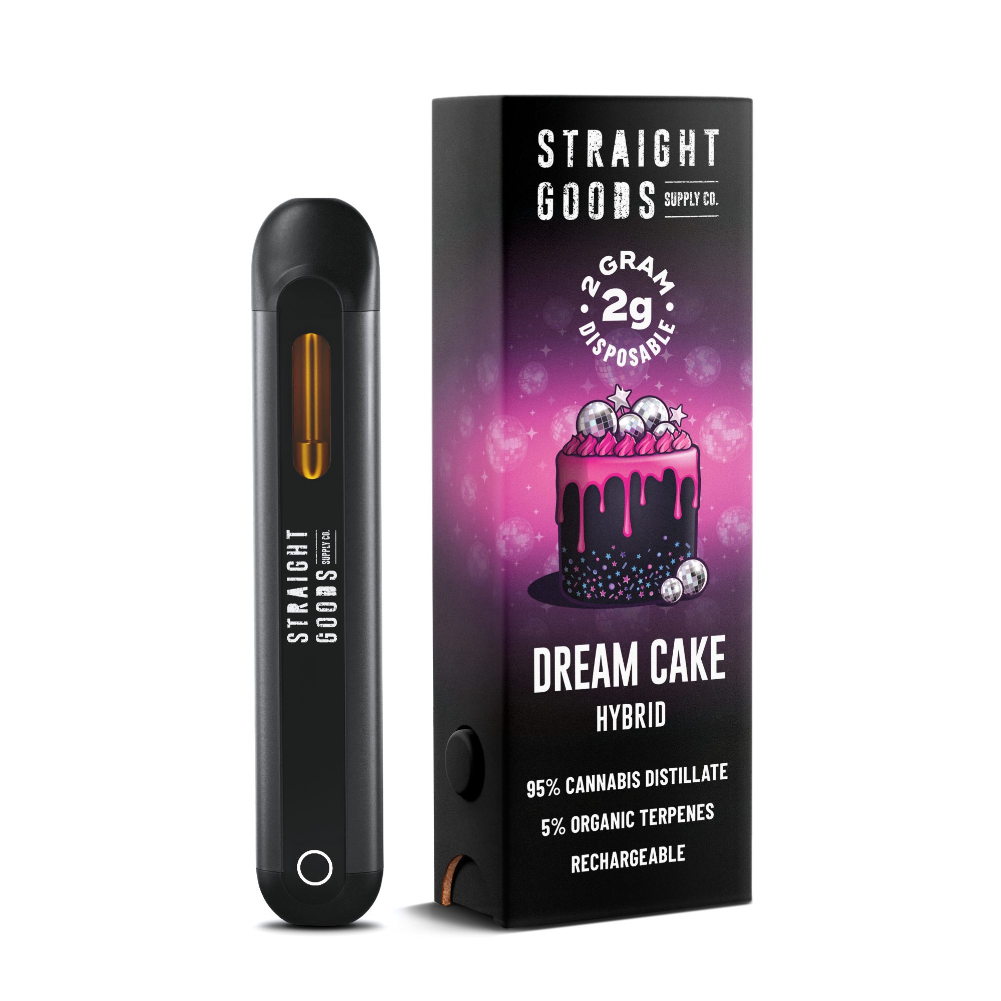 Buy Straight Goods - Dream Cake 2G Disposable Pen (Hybrid) at Wccannabis Online Shop