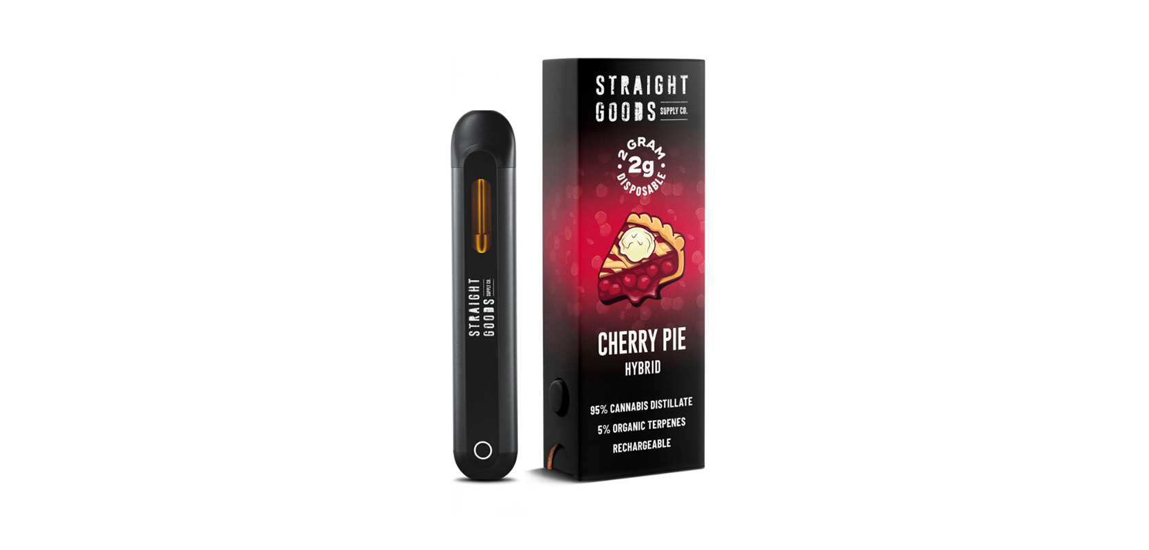 Cherry Pie 2G Disposable Vape Pen at online dispensary for BC bud and BC cannabis, west coast cannabis dispensary.