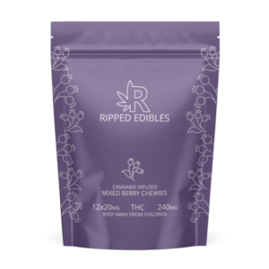 Buy Ripped Edibles - Mixed Berry Chewies 240mg THC at Wccannabis Online Shop