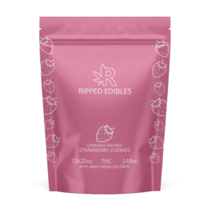 Buy Ripped Edibles - Strawberry Chewies 240mg THC at Wccannabis Online Shop