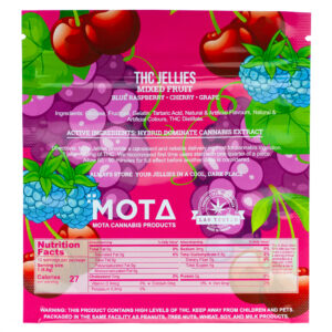 Buy MOTA - Mixed Fruit Jellies 500mg THC at Wccannabis Online Shop