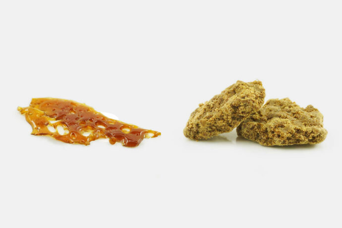 hash vs shatter concept from west coast cannabis mail order marijuana online weed dispensary to buy weed online.