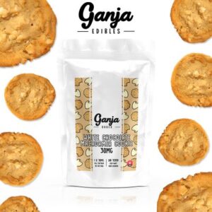 Buy Ganja Edibles - White Chocolate Macadamia Cookie 30mg at Wccannabis Online Shop