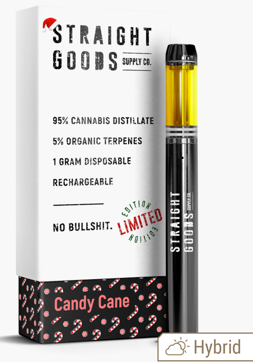 Buy Straight Goods - Candy Cane Disposable (Limited XMAS Edition) at Wccannabis Online Shop