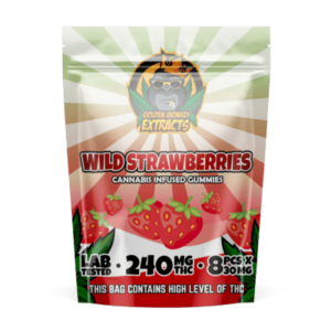 Buy Golden Monkey Extracts - Wild Strawberries 240mg THC at Wccannabis Online Shop