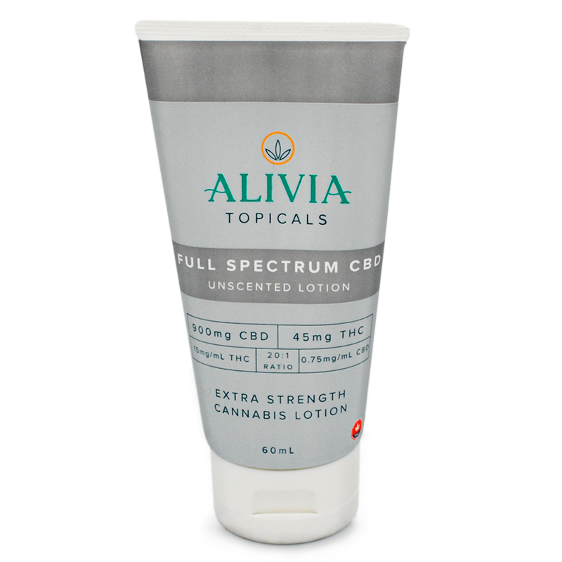 Buy ALIVIA Topicals - Full Spectrum CBD Lotion - Unscented (2oz) at Wccannabis Online Shop