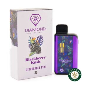 Buy Diamond Concentrates - Blackberry Kush 3G Disposable Pen at Wccannabis Online Store