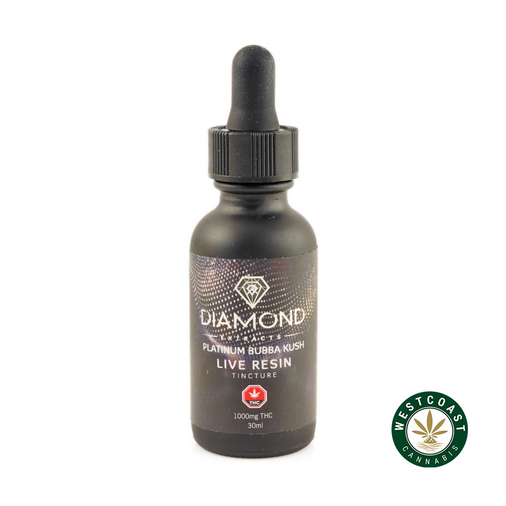 Buy Diamond Concentrates - 1000mg THC Tincture - Live Resin Platinum Bubba Kush at Wccannabis Online Shop