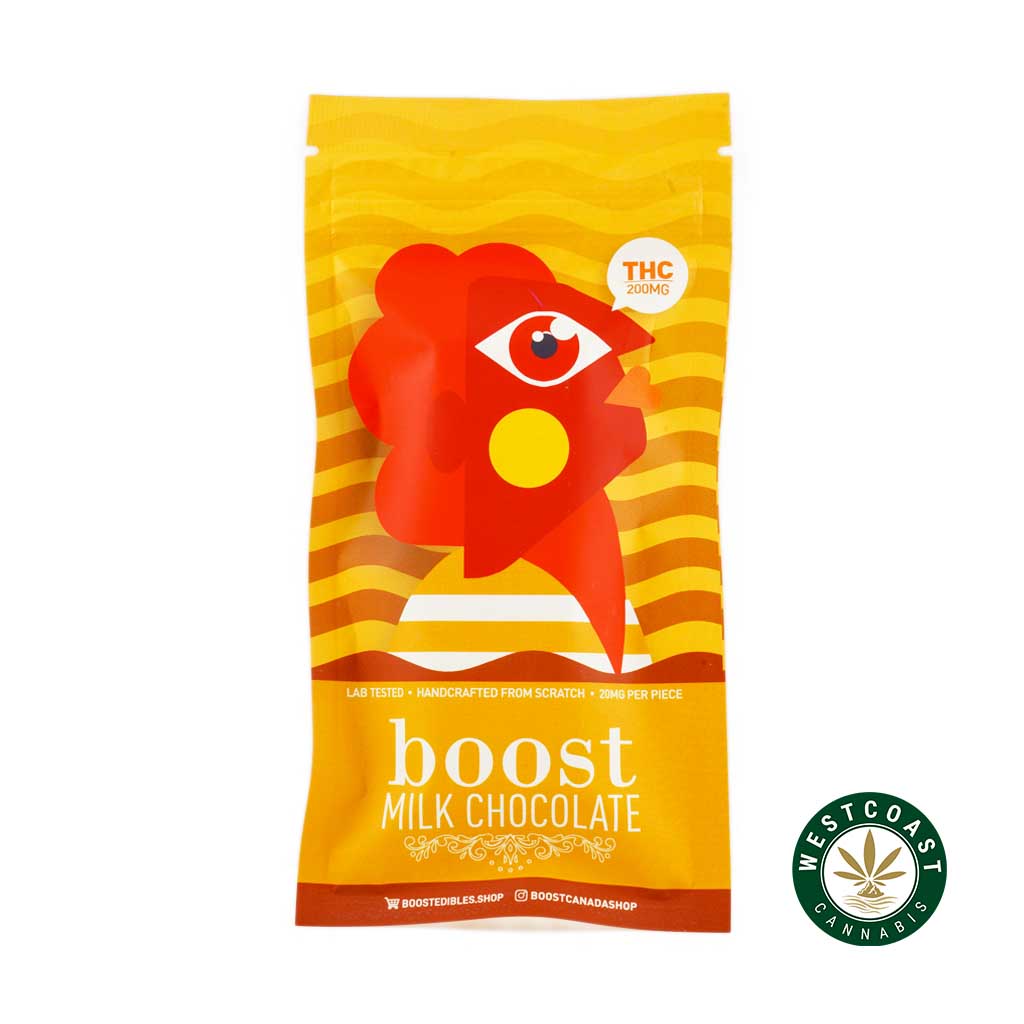 Buy Boost Edibles - Milk Chocolate Bar 200mg THC at Wccannabis Online Shop