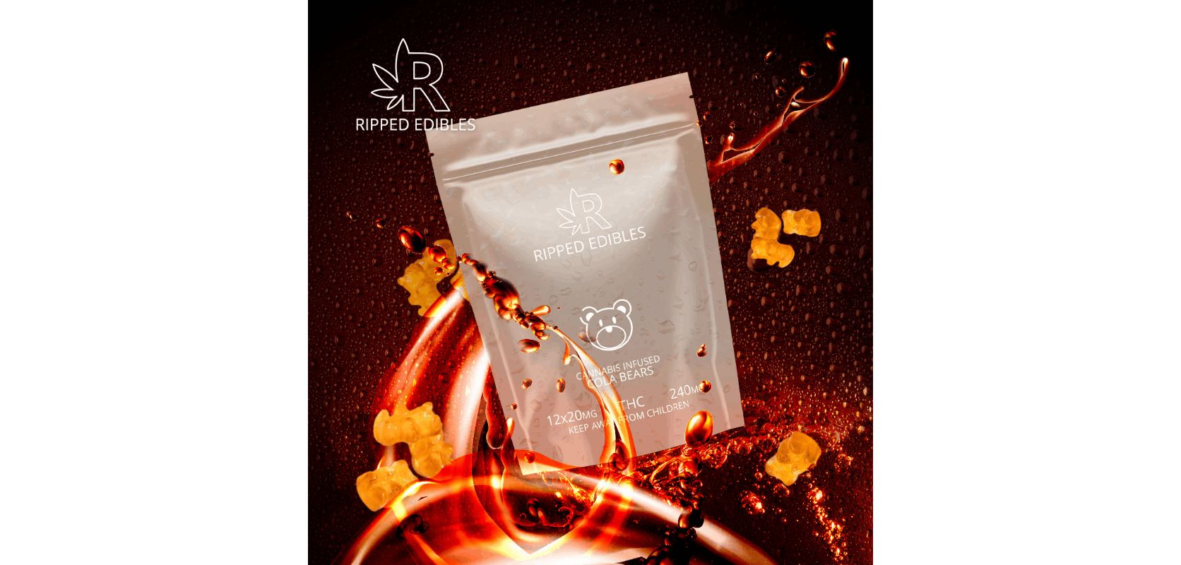 The Ripped Edibles – Cola Bears 240mg THC are outstanding cannabis edibles that pack a punch for recreational and medical cannabis users. 