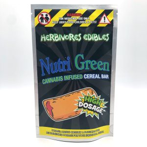 Buy Herbivore Edibles - Pastries - Nutri Green Bar 500mg THC at Wccannabis Online Shop