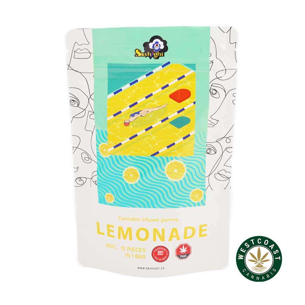Buy Sky High Edibles - Lemonade Gummy 600mg THC at Wccannabis Online Shop
