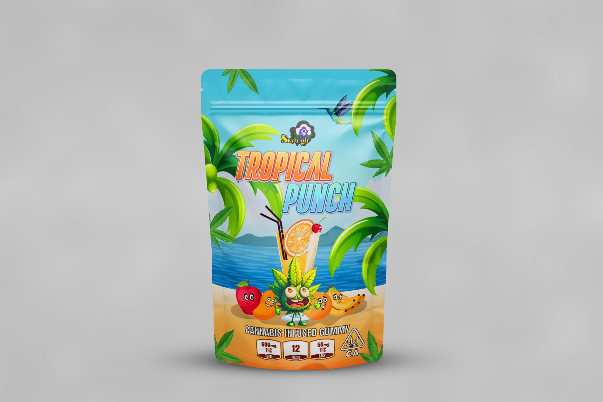 Buy Sky High Edibles - Tropical Punch Gummy 600mg THC at Wccannabis Online Shop