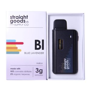 Buy Straight Goods - Blue Lavender 3G Disposable Pen at Wccannabis Online Shop