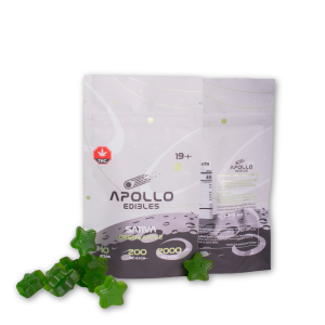 Buy Apollo Edibles - Green Apple Shooting Stars 2000mg THC Sativa at Wccannabis Online Shop