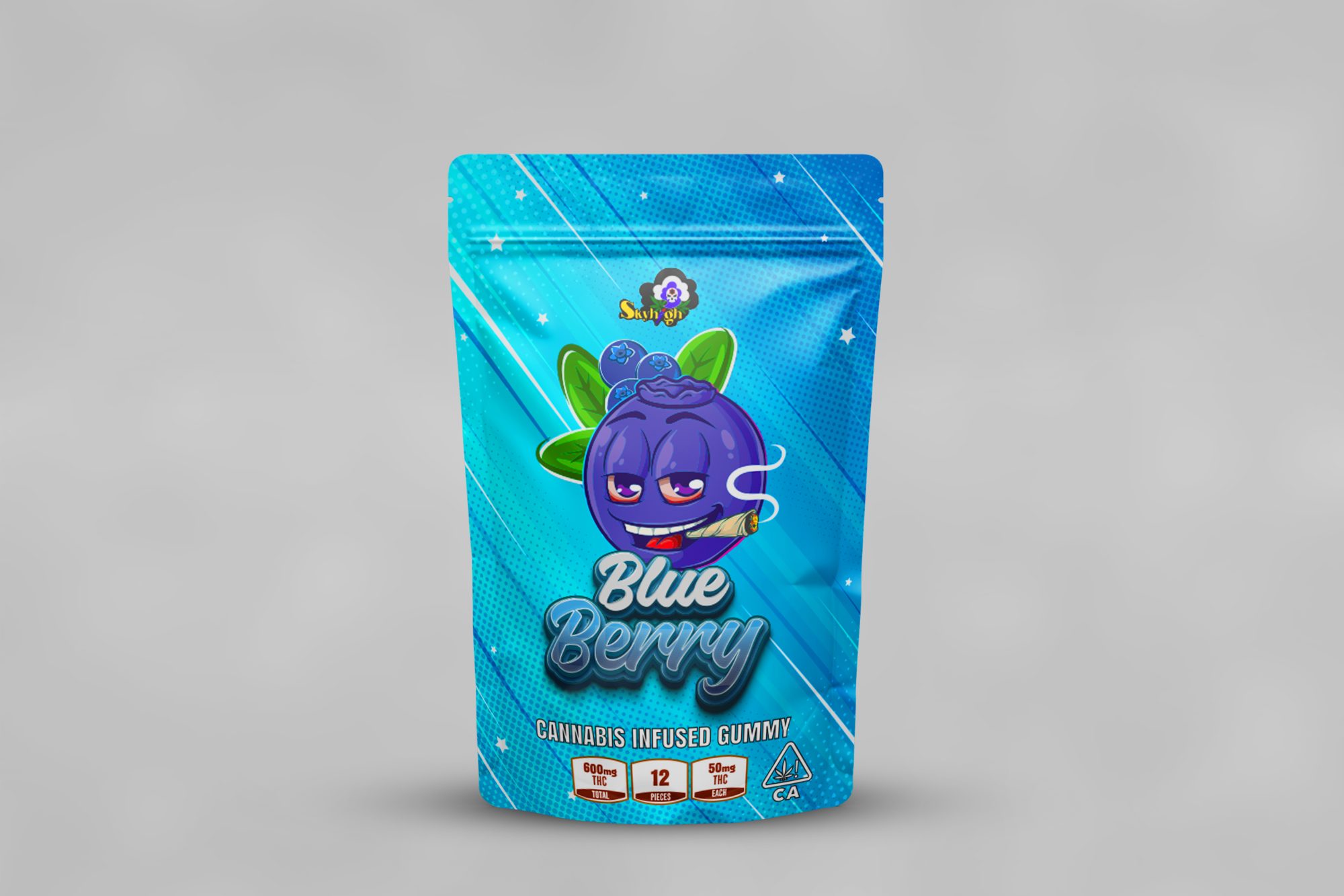 Buy Sky High Edibles - Blueberry Gummy 600mg THC at Wccannabis Online Shop