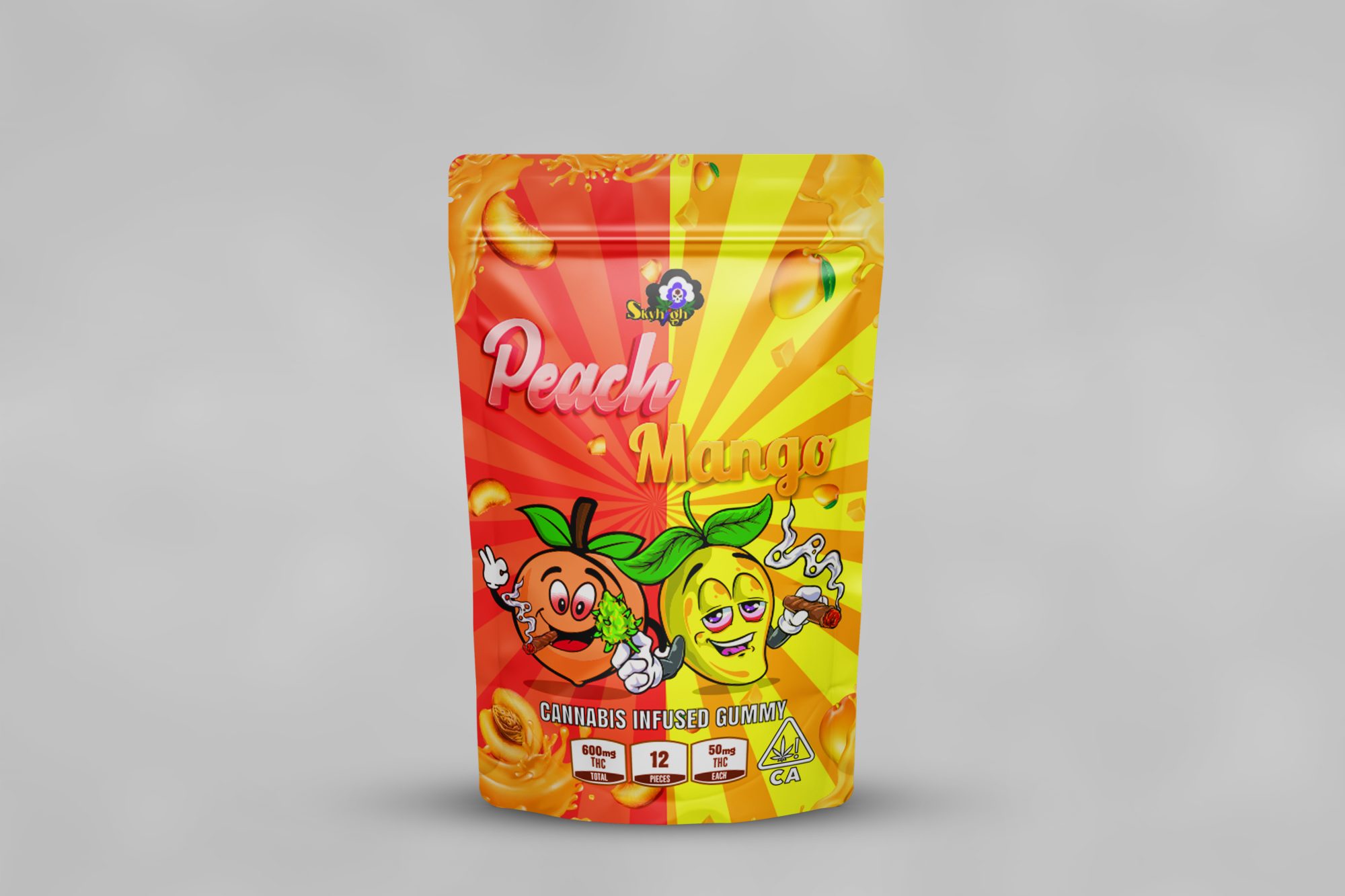 Buy Sky High Edibles - Peach Mango Gummy 600mg THC at Wccannabis Online Shop