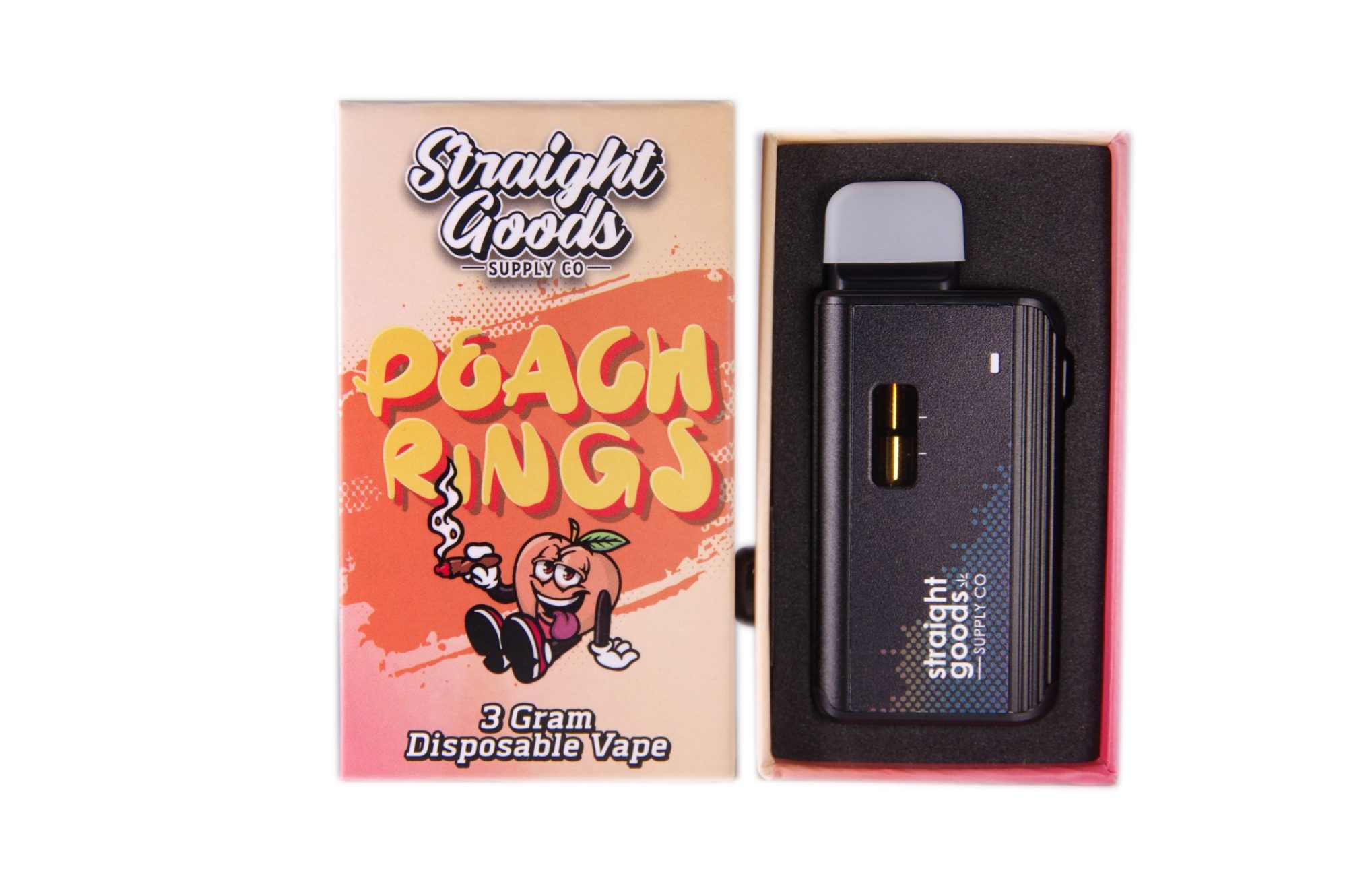 Buy Straight Goods - Peach Ringz 3G Disposable Pen at Wccannabis Online Shop