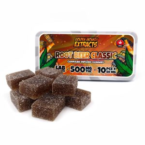 Buy Golden Monkey Extracts – High Dose 500mg THC Gummy - Root Beer at Wccannabis Online shop