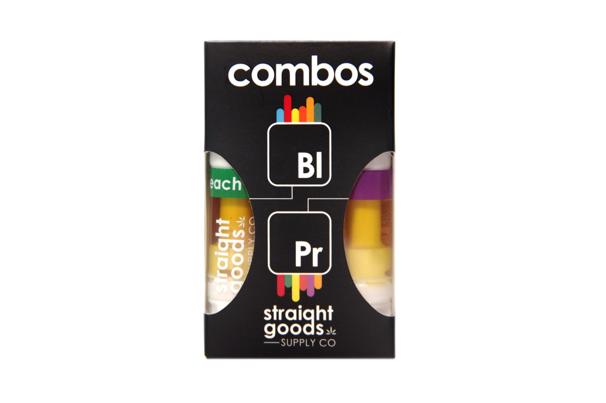 Buy Straight Goods - 2 In 1 Combos - Blue Lavender x Peach Ringz (2 x 1 Gram Carts) at Wccannabis Online Shop