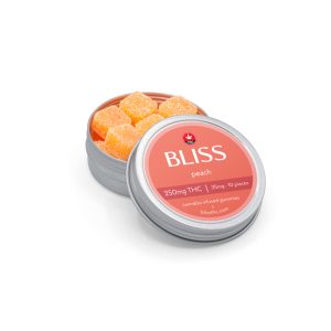 Buy Bliss - Peach Gummy 250mg THC at Wccannabis Online Shop